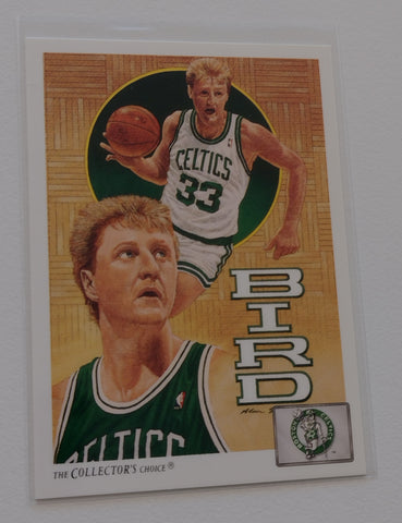1991-92 Upper Deck Boston Celtics Checklist Larry Bird #77 Trading Card