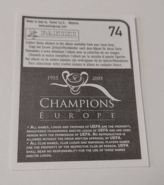 Panini Champions of Europe 1955-2005 Lionel Messi #74 Rookie Sticker