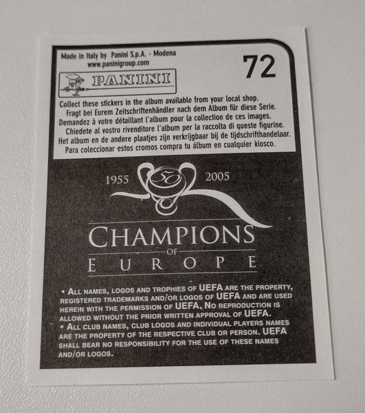 Panini Champions of Europe 1955-2005 Andres Iniesta #72 Sticker