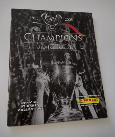 Panini UEFA Champions of Europe 1955-2005 Empty Sticker Album
