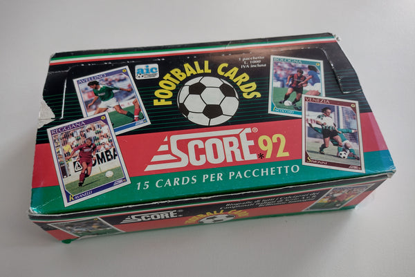 1992 Score Calciatori Serie A & B Trading Cards (4) Packs Variation Set