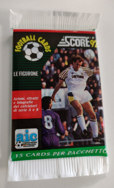 1992 Score Calciatori Serie A & B Trading Cards (1) Pack