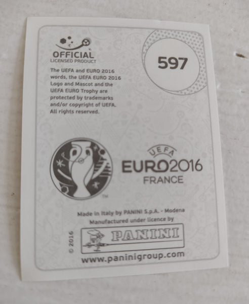 Panini UEFA Euro 2016 France Cristiano Ronaldo #597 Sticker