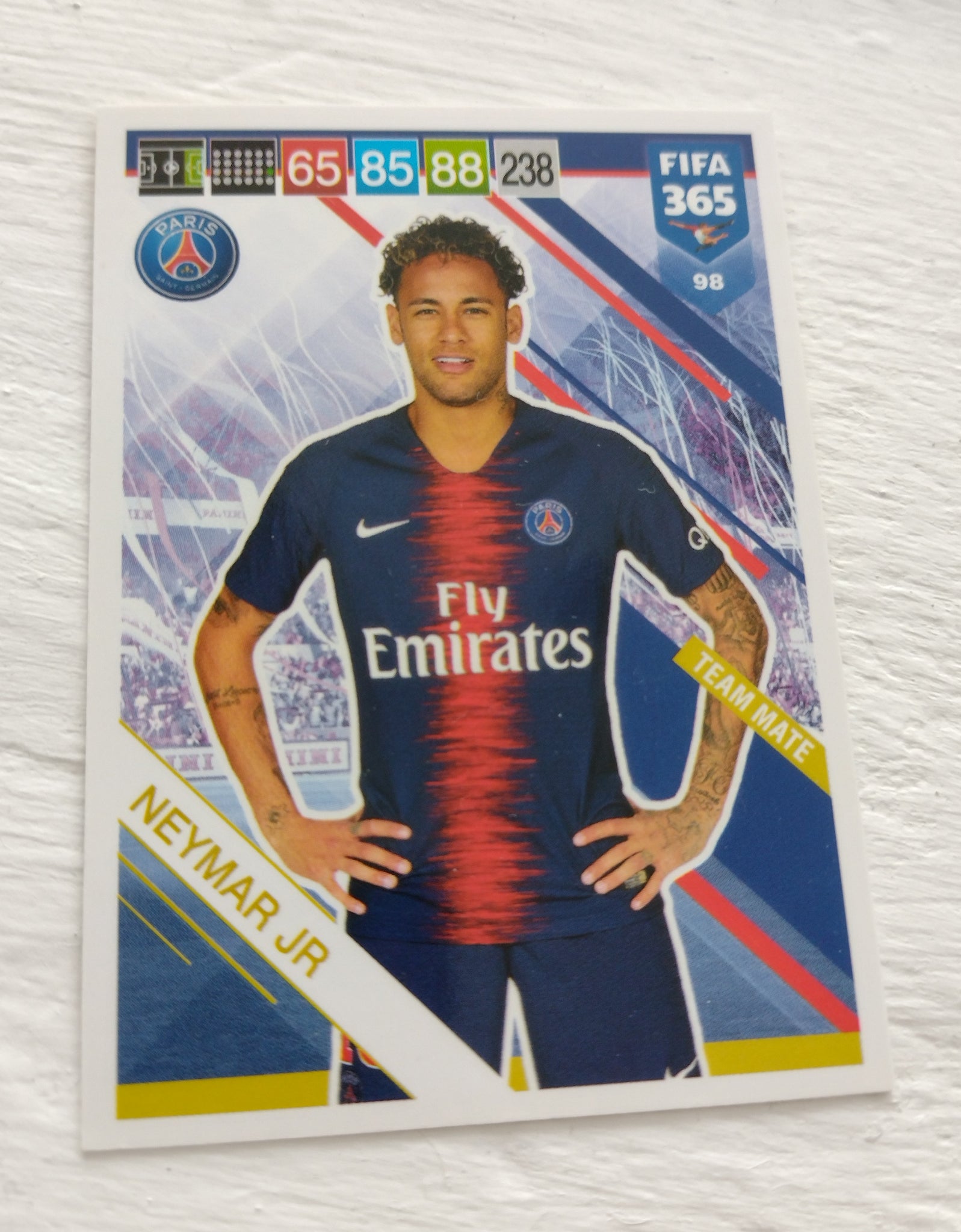 2019 Panini Adrenalyn FIFA 365 Neymar Jr. #98 Trading Card