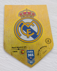 2019 Panini Adrenalyn FIFA 365 Real Madrid #64 Club Badge Trading Card