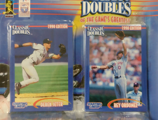 Starting Lineup Baseball 1998 Series Classic Doubles Derek Jeter & Rey Ordonez 2-Pack