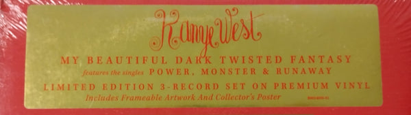 Kanye West - My Beautiful Dark Twisted Fantasy 3-LP Limited Edition Album (Sealed)