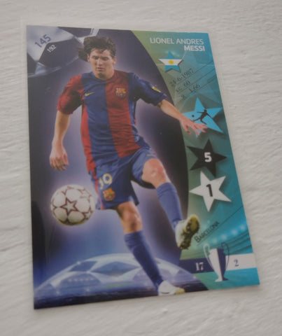 2007 Panini UEFA Champions League Lionel Messi #145 Trading Card