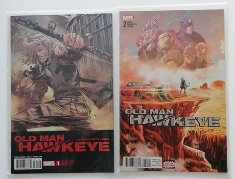 Old Man Hawkeye #1 + 2 NM Lot