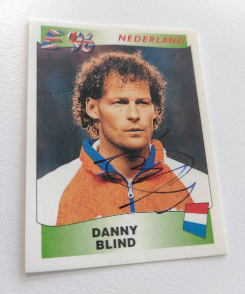 Panini England Euro '96 Danny Blind #79 SIGNED Sticker