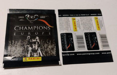 Panini Champions of Europe 1955-2005 (1) Sealed Sticker Pack