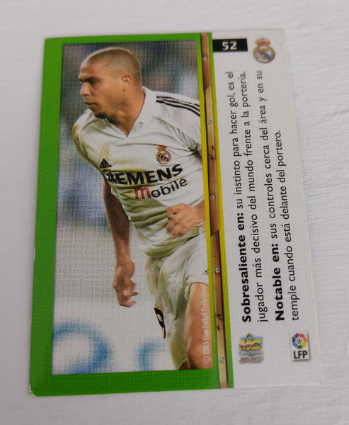 2006 Las Fichas de La Liga Mundicromo Ronaldo #52 Trading Card