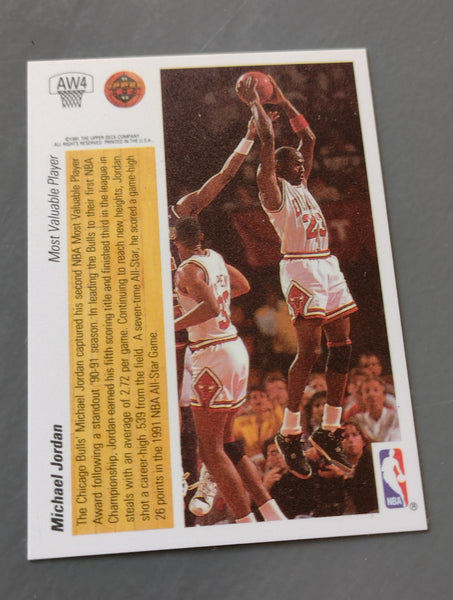 1991-92 Upper Deck Michael Jordan #AW4 Hologram Trading Card
