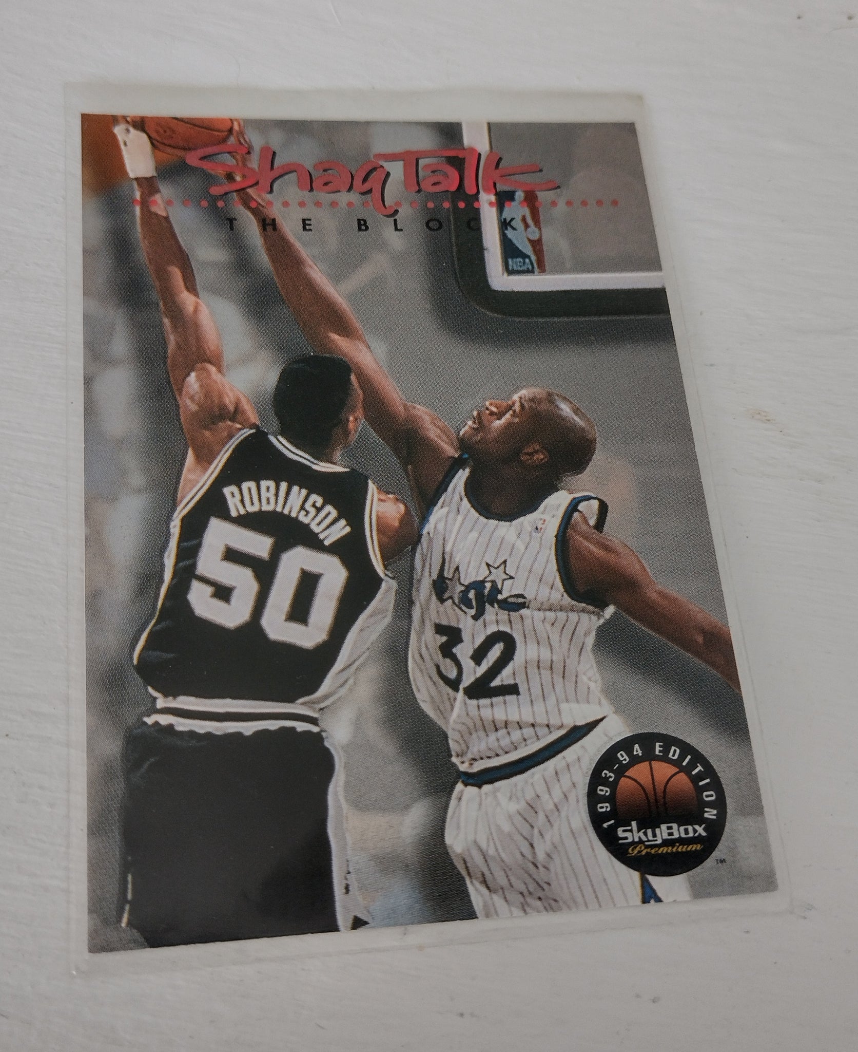 1993-94 Skybox Premium ShaqTalk #1 Shaquille O'Neal Trading Card