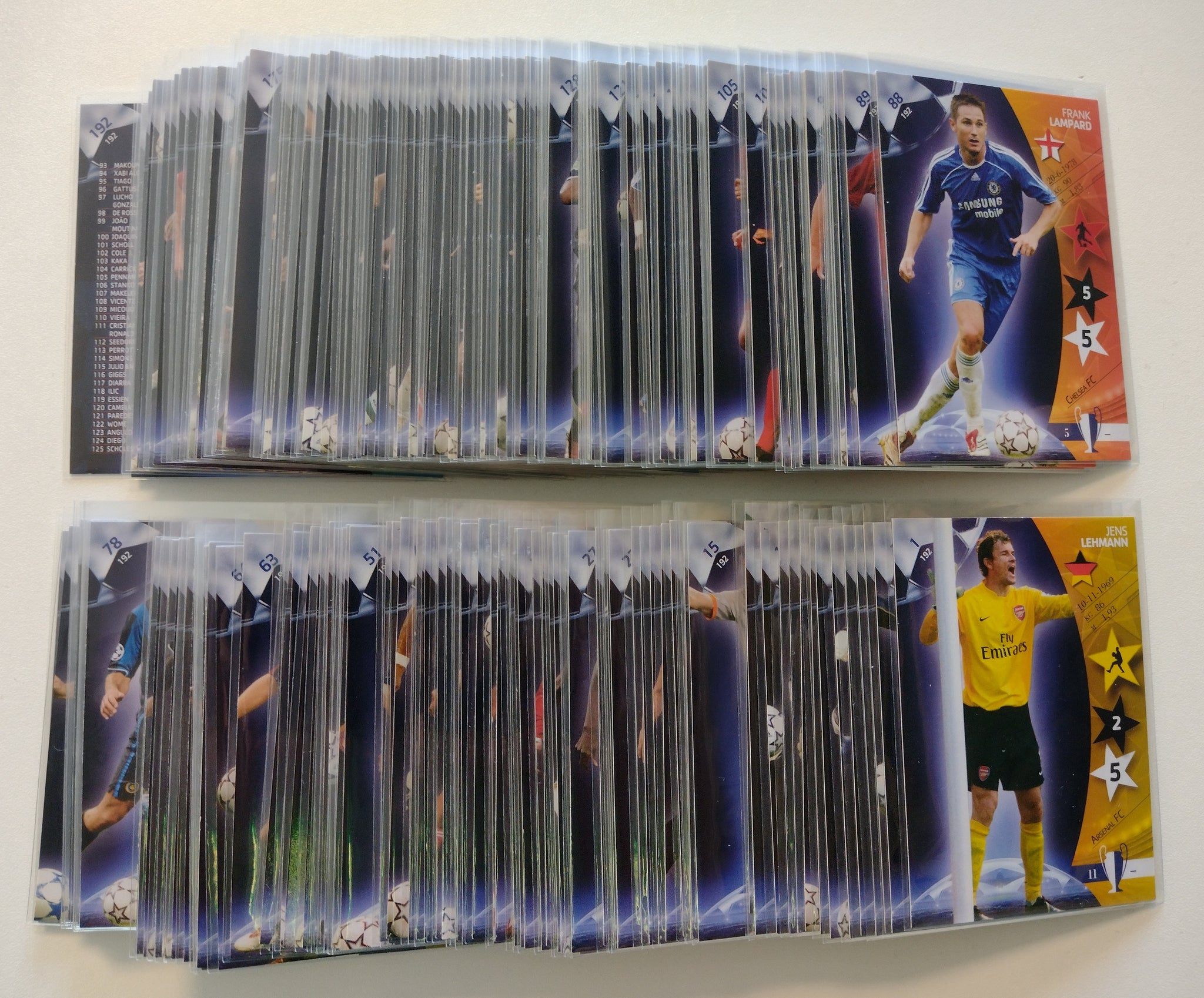 2007 Panini Champions League Complete Trading Card Set