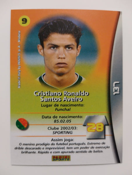 2003 Panini Mega Craques Cristiano Ronaldo #137 Facsimile Rookie Card