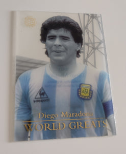 Futera 2004 Football Diego Maradona World Greats #WG3 Trading Card