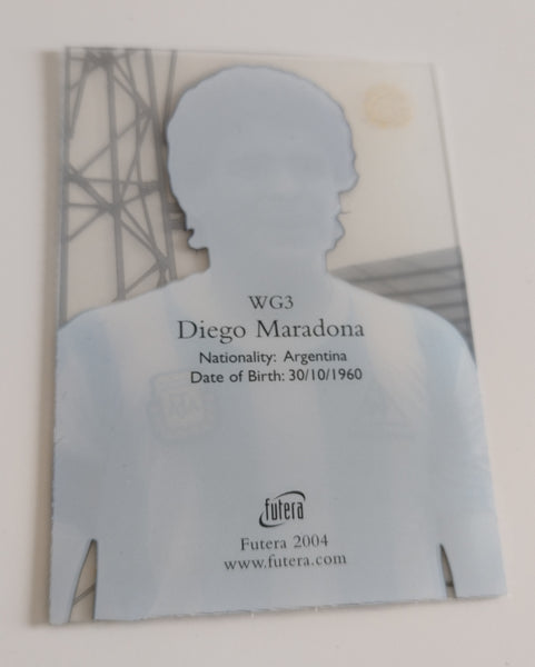 Futera 2004 Football Diego Maradona World Greats #WG3 Trading Card