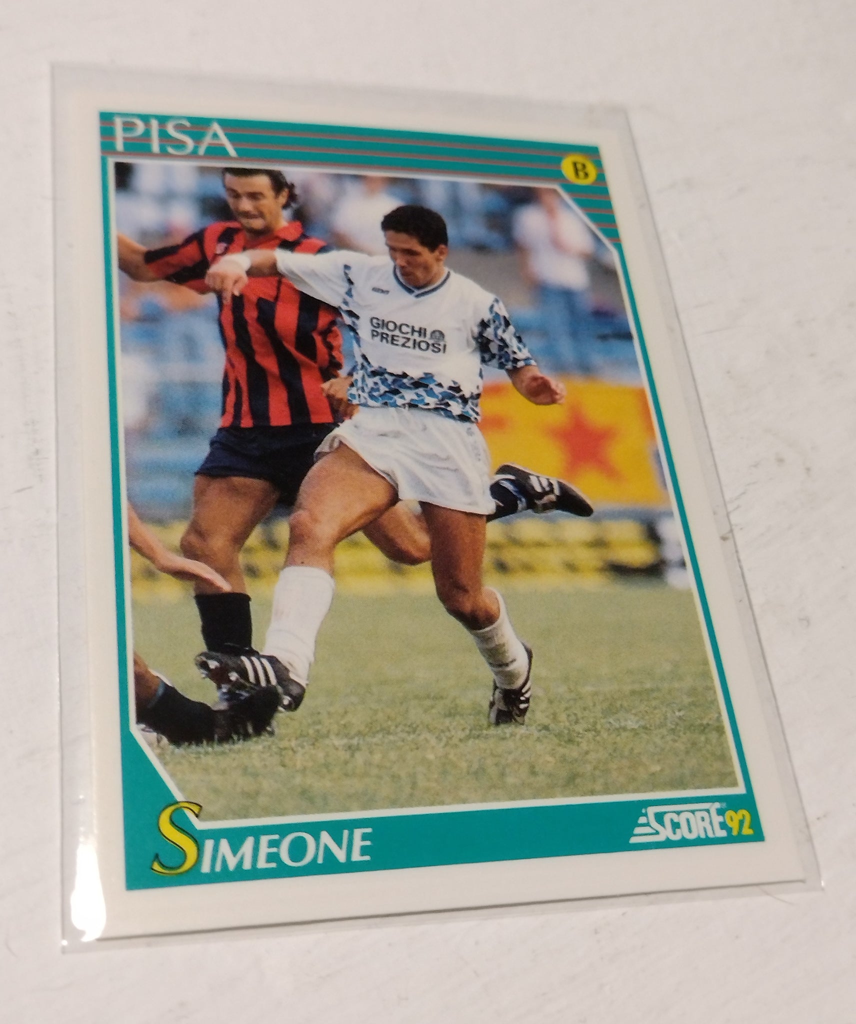 1992 Score Calciatori Serie A & B Diego Simeone Pisa Rookie Card
