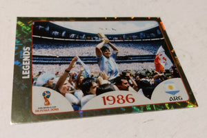 2018 Panini FIFA World Cup Russia Legends Diego Maradona #676 Sticker