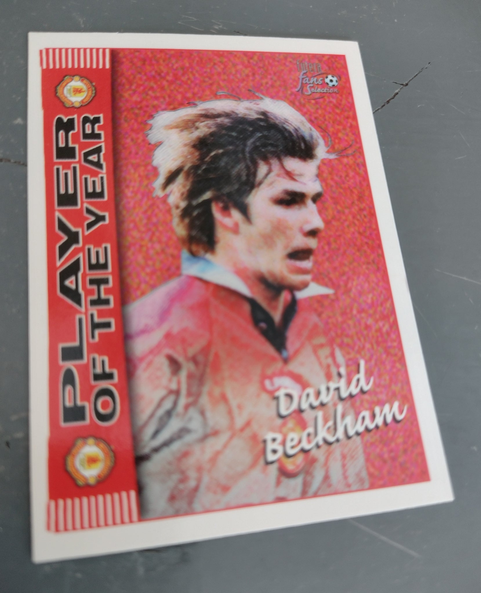 1997 Futera Fans Selection Manchester United David Beckham #36 Rookie Card