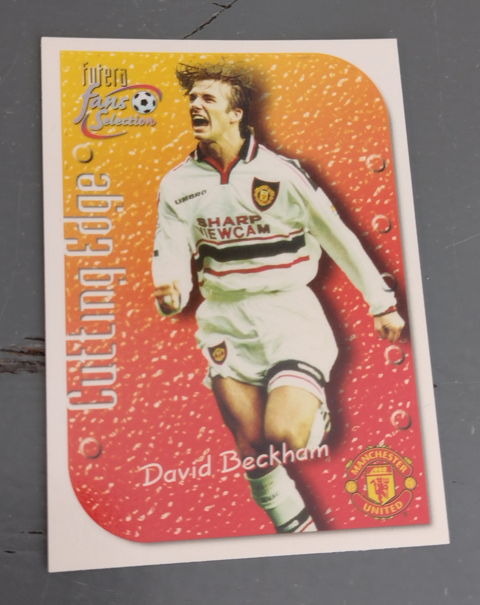 1999 Futera Fans Selection Manchester United David Beckham #7 Trading Card