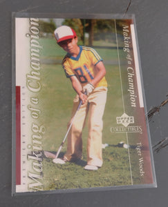 2001 Upper Deck Tiger Woods #TWC2 Rookie Card