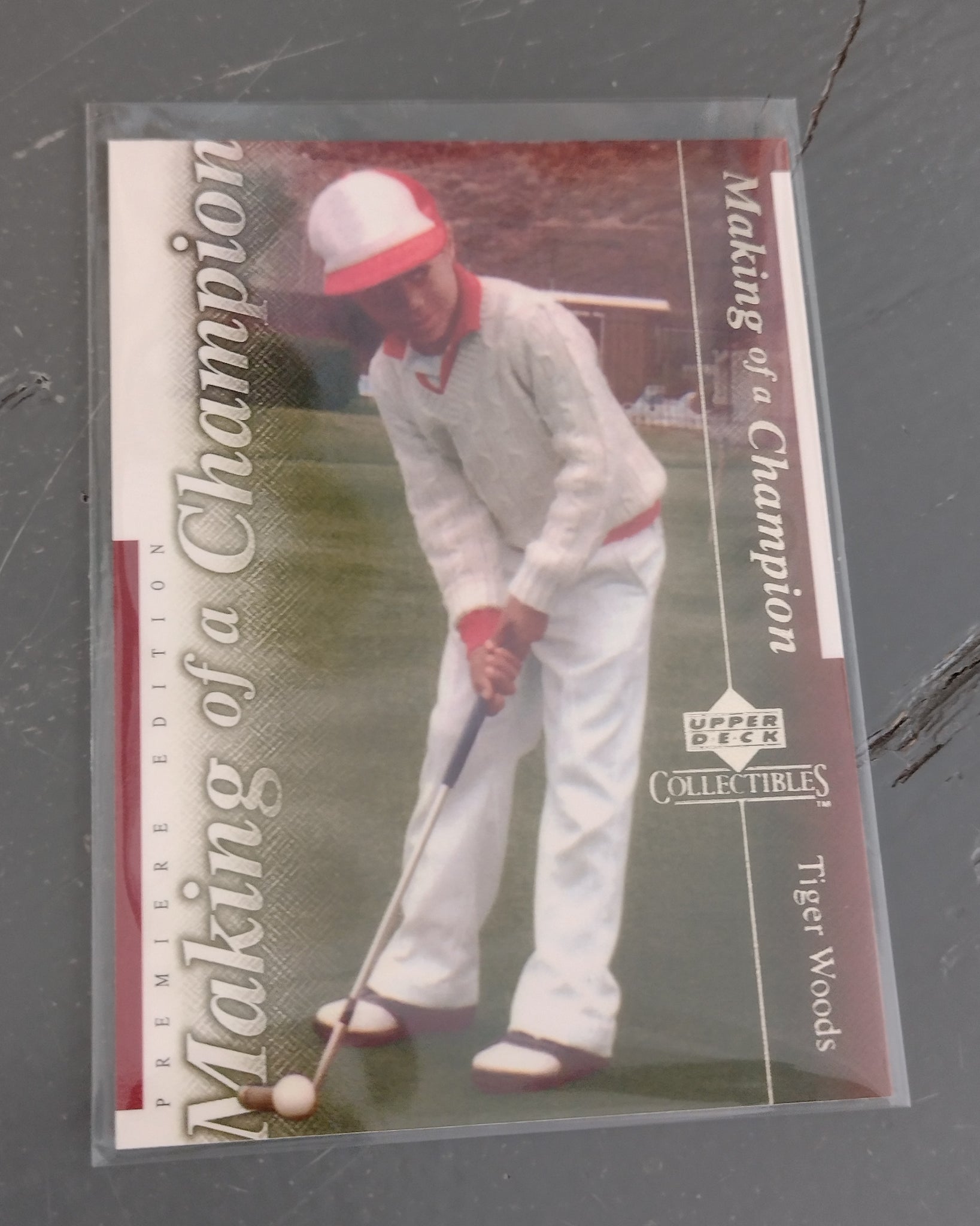 2001 Upper Deck Tiger Woods #TWC3 Rookie Card