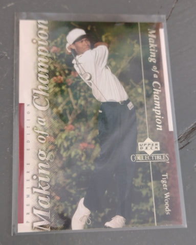 2001 Upper Deck Tiger Woods #TWC4 Rookie Card