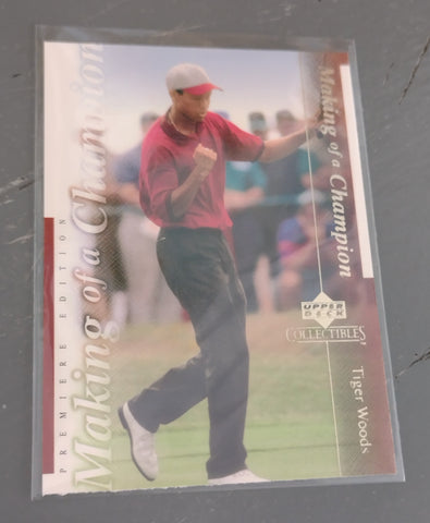 2001 Upper Deck Tiger Woods #TWC5 Rookie Card