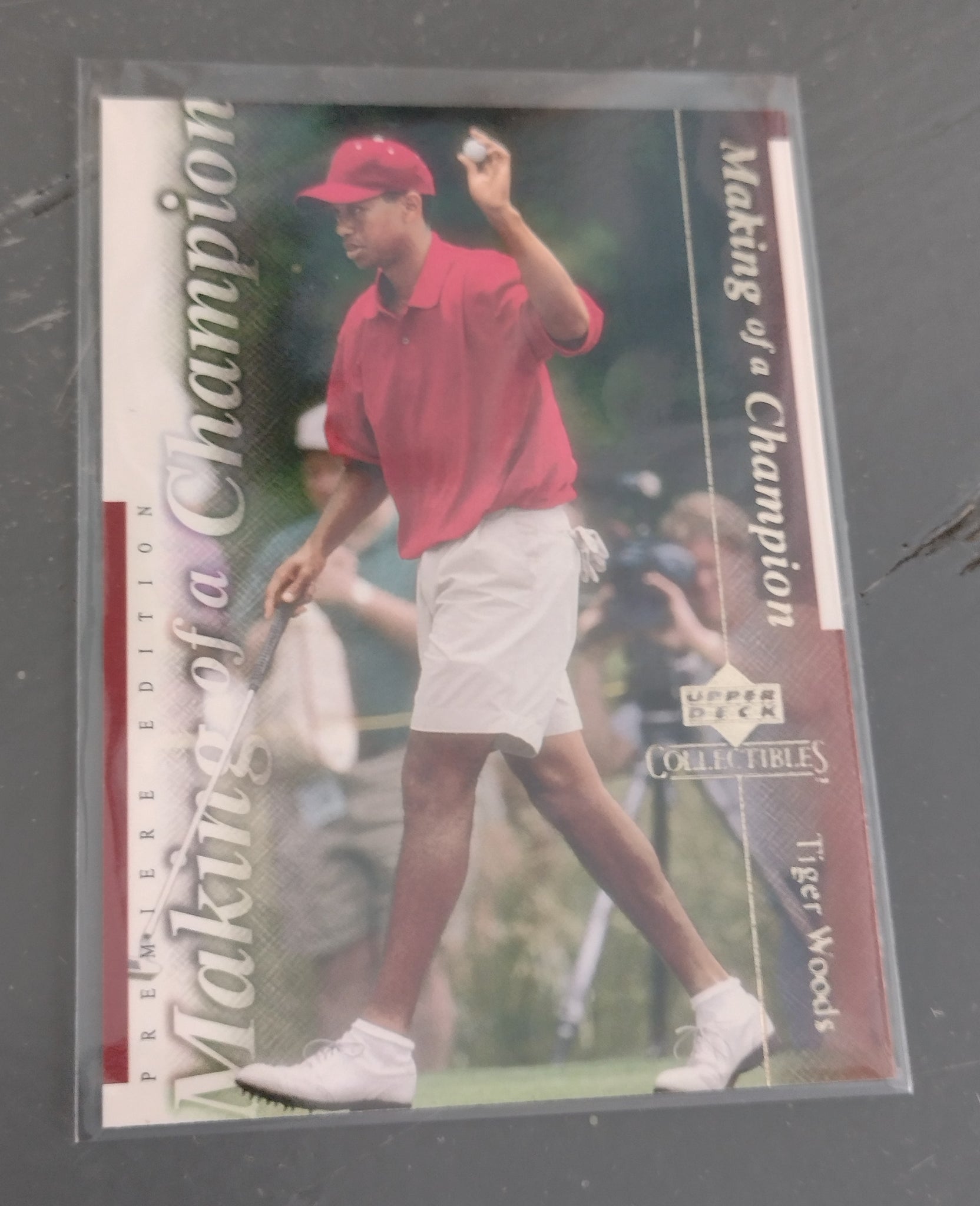 2001 Upper Deck Tiger Woods #TWC7 Rookie Card