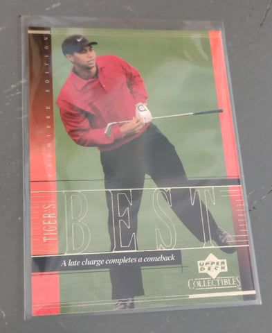 2001 Upper Deck Tiger Woods #TWC13 Rookie Card