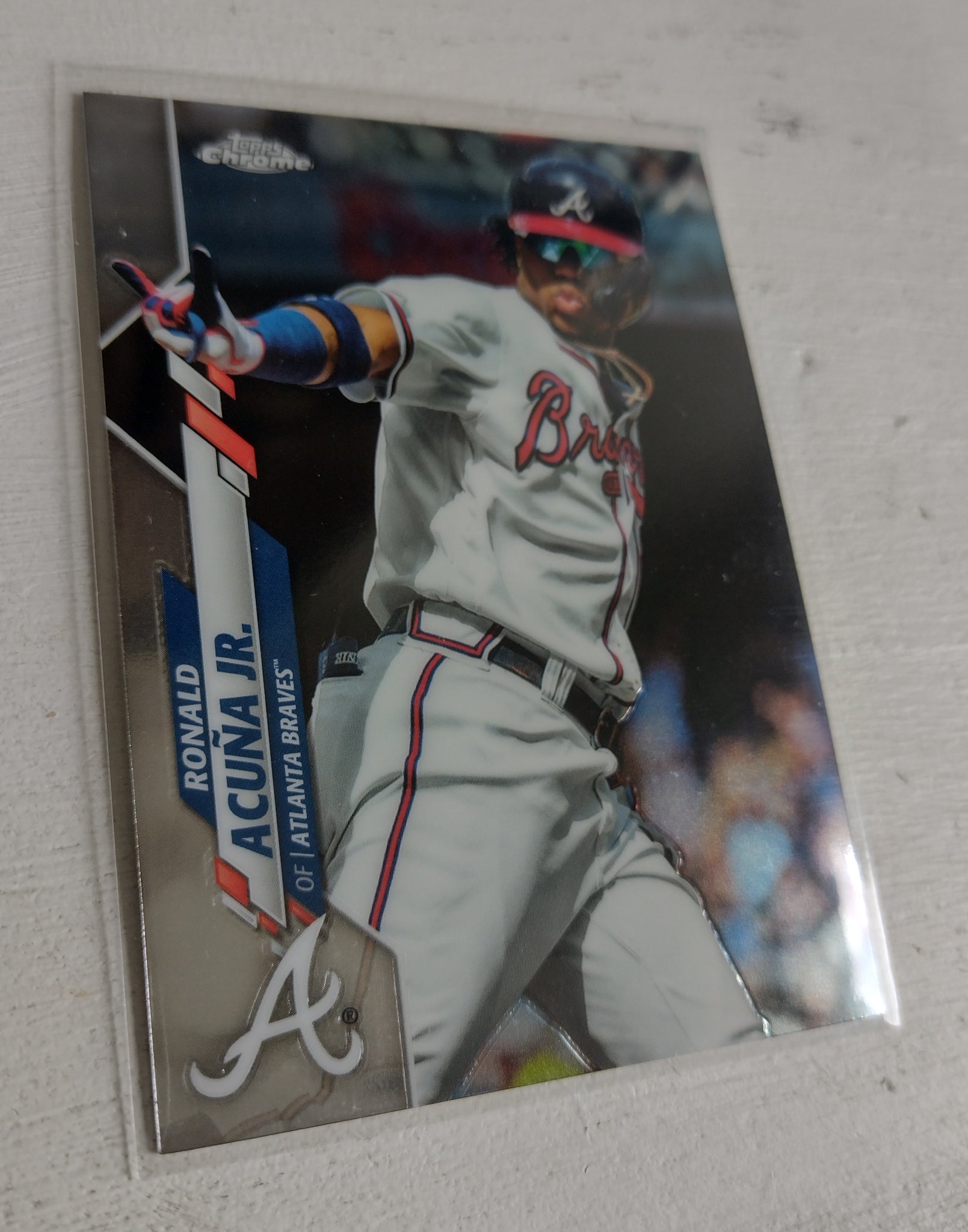 2020 Topps Chrome Ronald Acuna Jr. #112 Trading Card