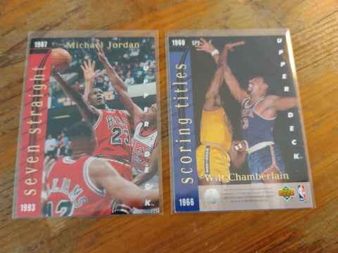 1993-94 Upper Deck Seven Straight Michael Jordan/Wilt Chamberlain #SP3 Trading Card MT