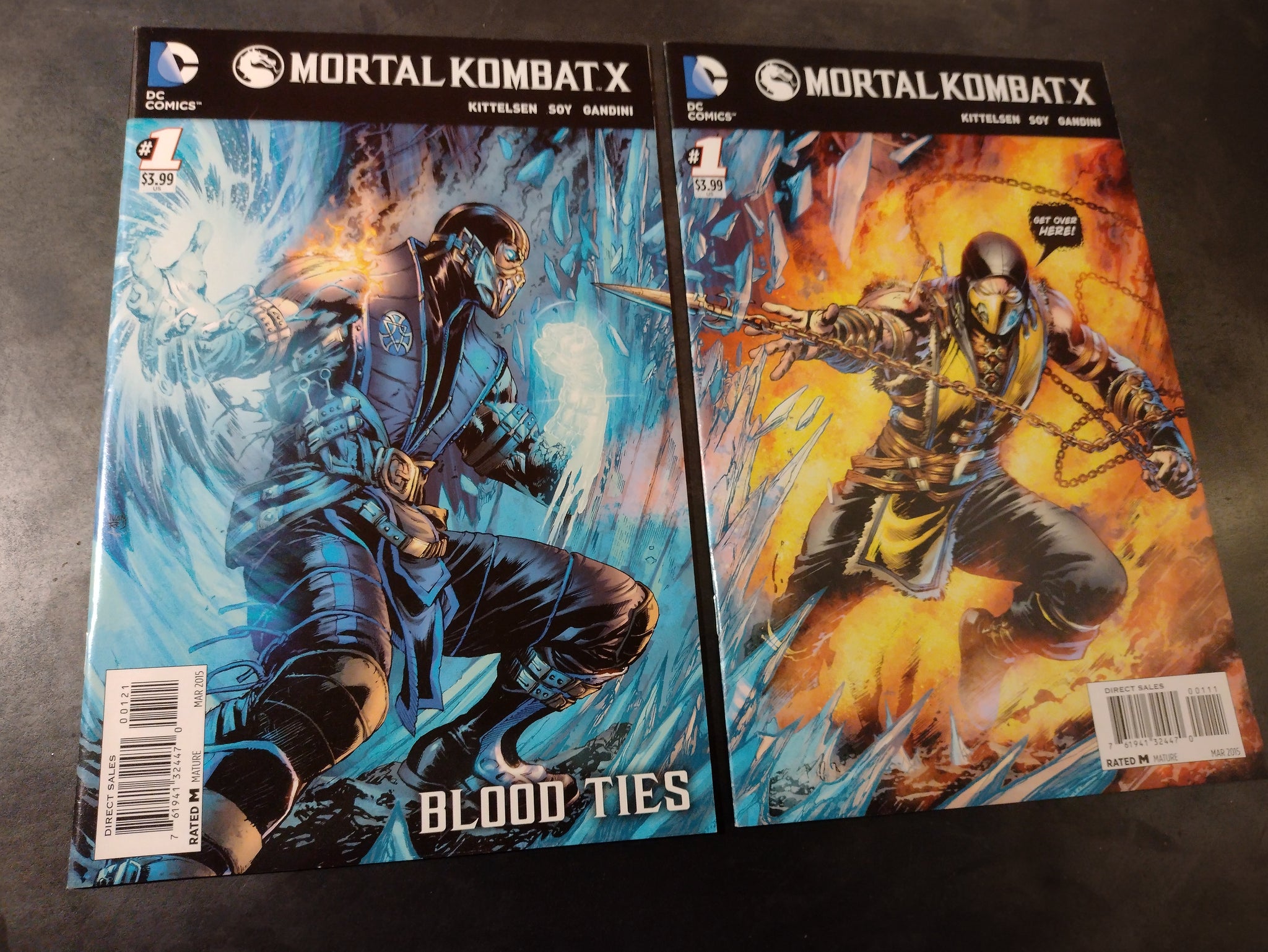 Mortal Kombat X #1 NM Variant Cover Set