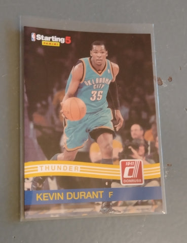 2010-11 Panini Donruss Starting 5 Kevin Durant #KD Trading Card