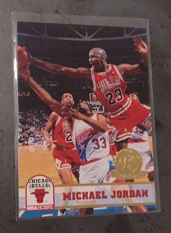 1993-94 NBA Hoops Michael Jordan #28 (5th Anniversary) Trading Card