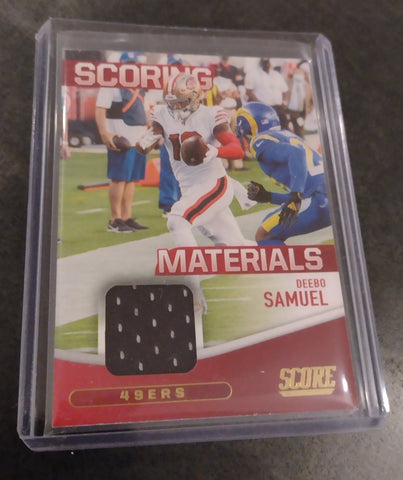 2020-21 Panini Score Deebo Samuel Game Used Jersey/Patch Trading Card