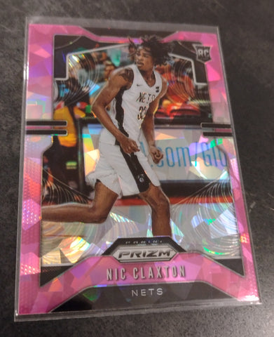 2019-20 Panini Prizm Nic Claxton #292 Pink Ice Parallel Rookie Card