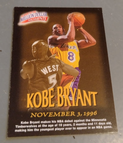 1997-98 Fleer Million Dollar Moments Kobe Bryant #31 Trading Card