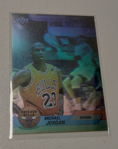 1992-93 Upper Deck Basketball Michael Jordan Award Winner #EB1 Hologram Trading Card (Spanish Edition)