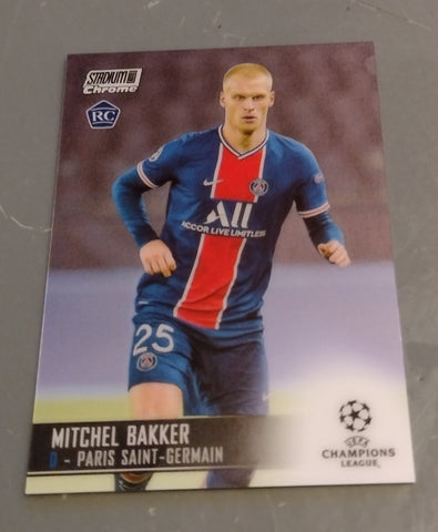 2020-21 Topps Stadium Club Chrome Mitchel Bakker #2 Rookie Card