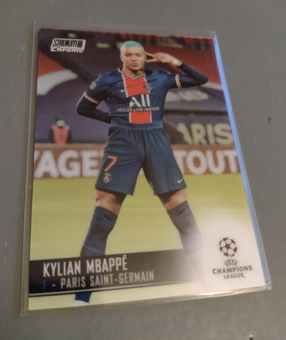 2020-21 Topps Stadium Club Chrome Kylian Mbappe #75 Trading Card