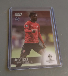 2020-21 Topps Stadium Club Chrome Jeremy Doku #22 Rookie Card