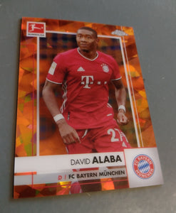 2020-21 Topps Chrome Sapphire Bundesliga David Alaba #79 Orange Parallel Trading Card