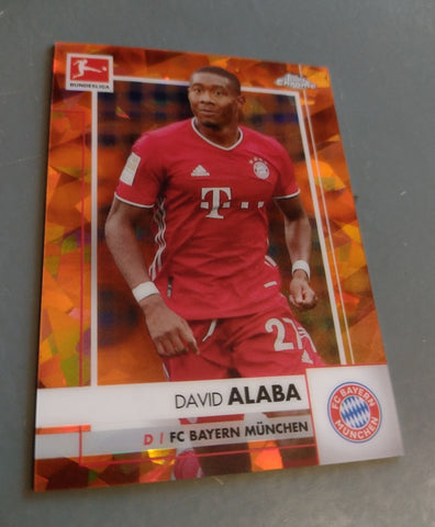 2020-21 Topps Chrome Sapphire Bundesliga David Alaba #79 Orange Parallel Trading Card