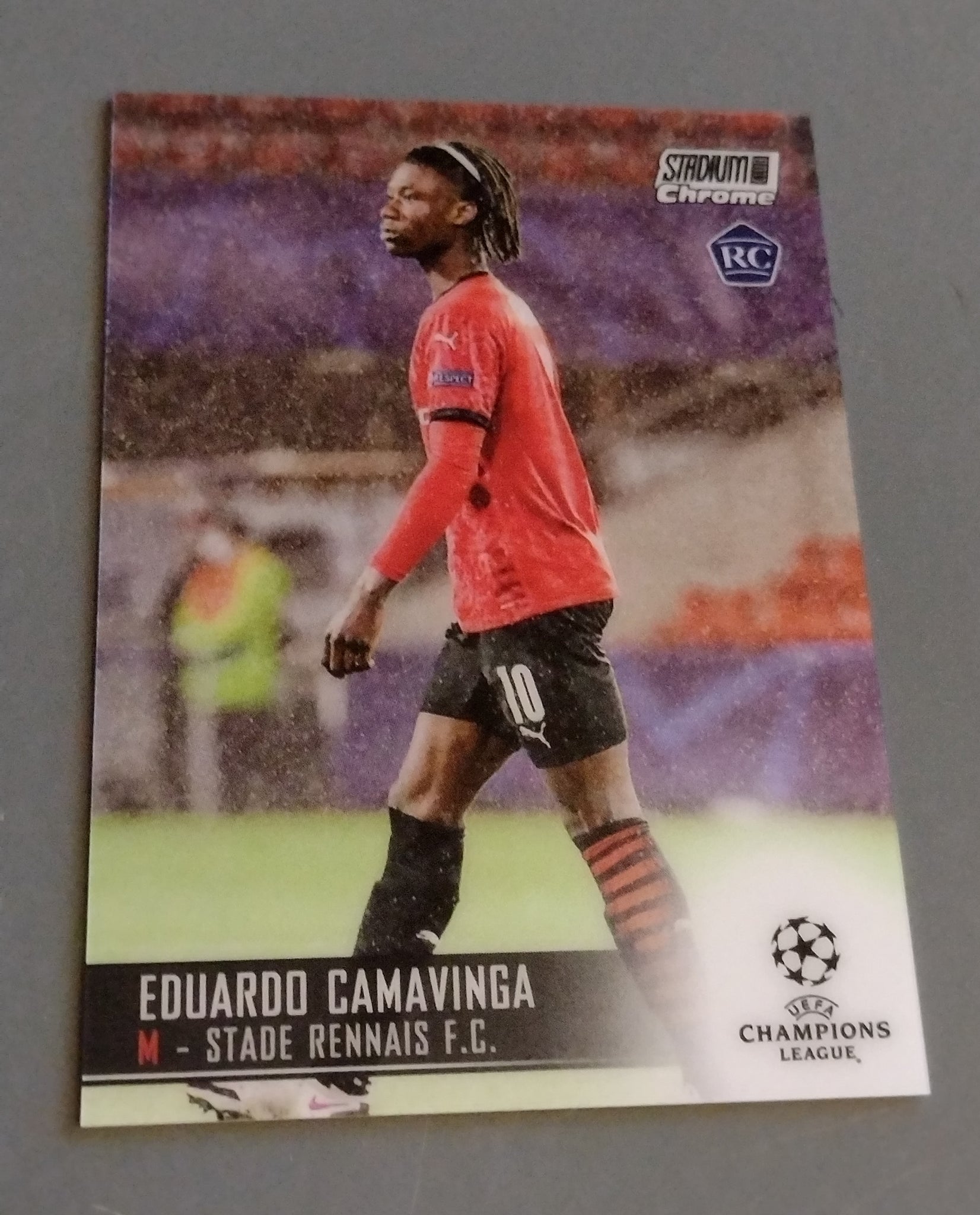 2020-21 Topps Stadium Club Chrome Eduardo Camavinga #35 Rookie Card