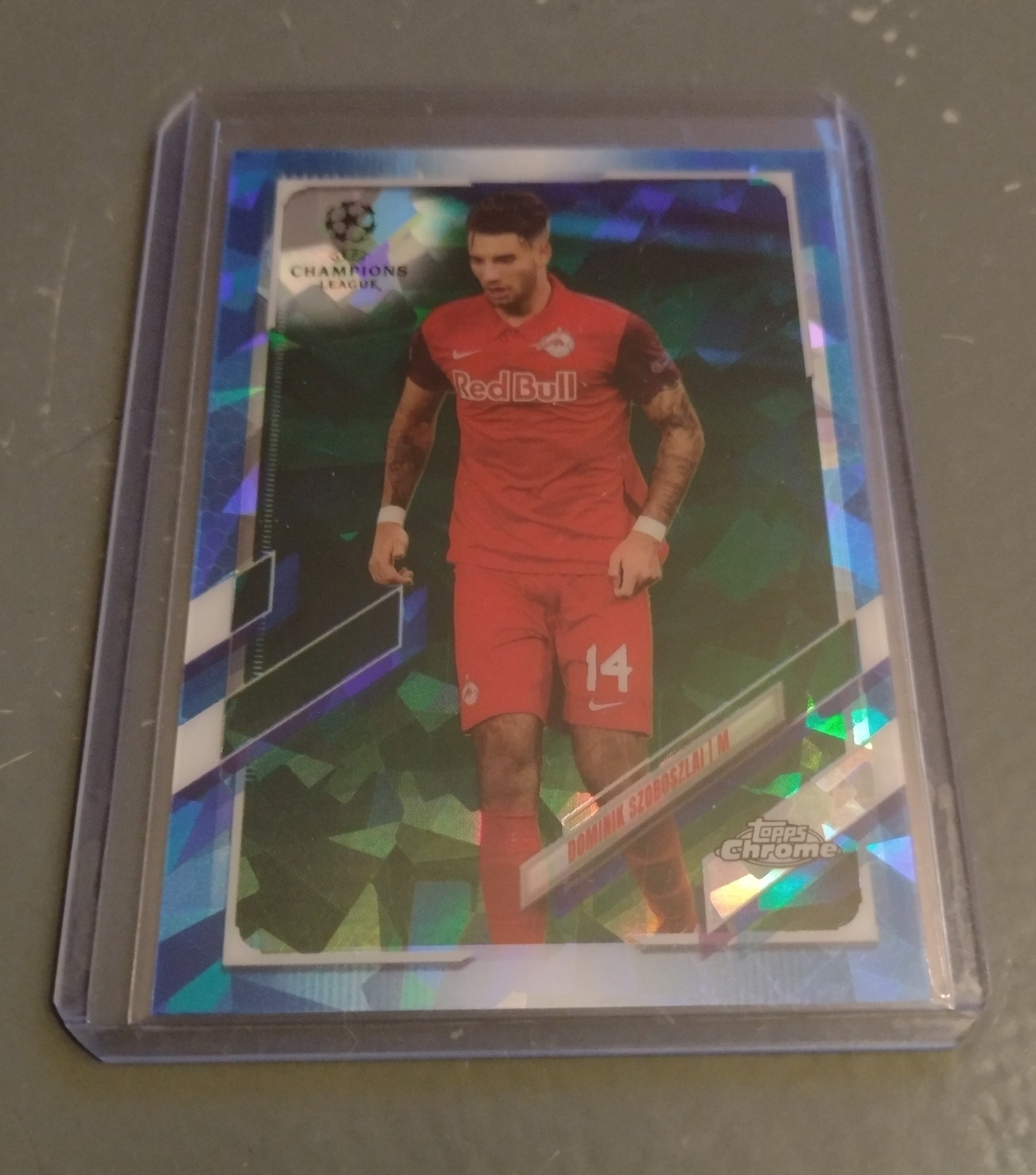 2020-21 Topps Chrome Sapphire Champions League Dominik Szoboszlai #26 Rookie Card