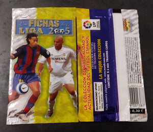 2005 Las Fichas de La Liga Mundicromo (1) Sealed Ronaldinho/Ronaldo Pack