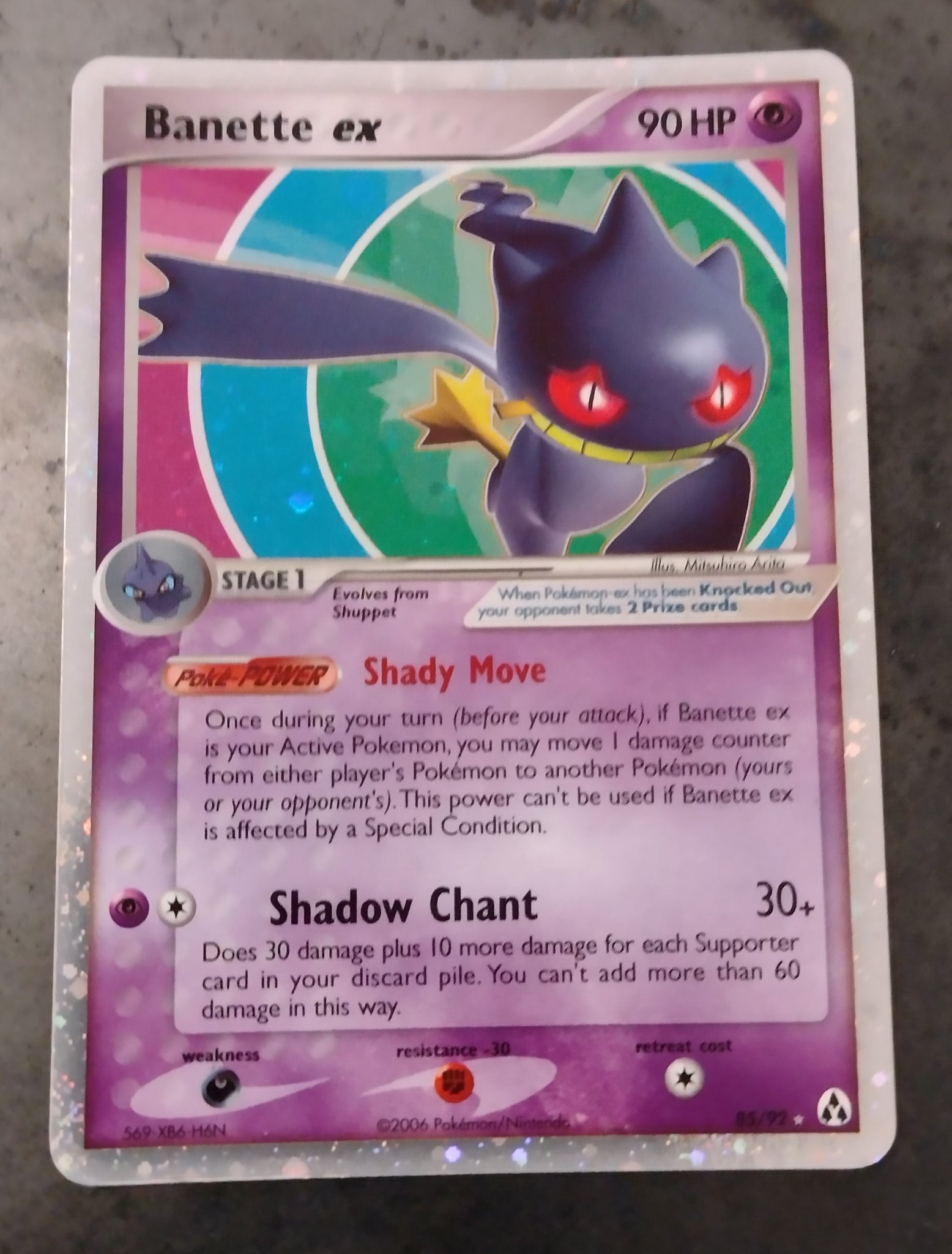 Pokemon Ex Legend Maker Banette ex #85/92 Foil Trading Card Rotterdam Comics Pokemon Ex Legend Maker Banette ex #85/92 Foil Trading Card Rotterdam Comics